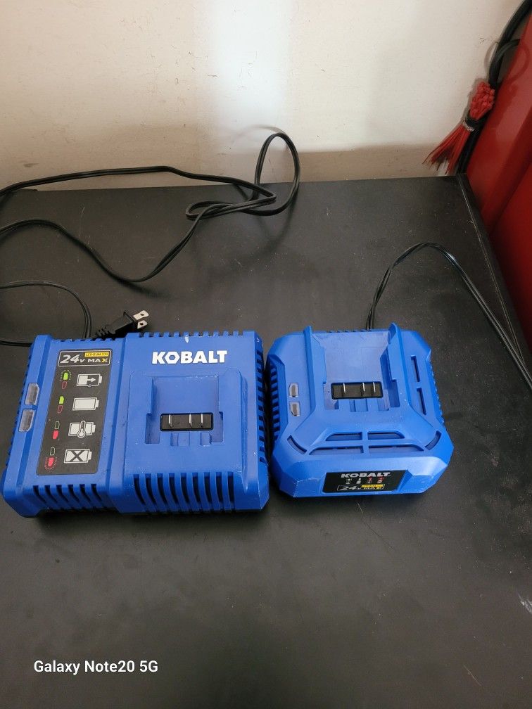 2 24v max Kobalt chargers