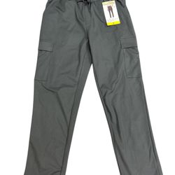 Mondetta Ladies' Performance Luxury Cargo Pants Elastic Waistband, Gray, Size S