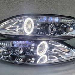 92-00 Lexus sc300 sc400 LED DRL Projector Headlights Luces Calaveras Micas Faros Faroles Headlamps Focos