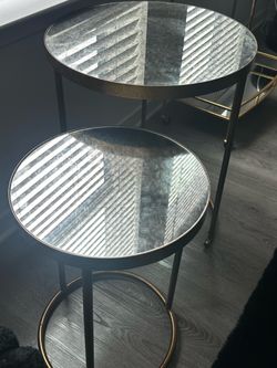 Gold end tables