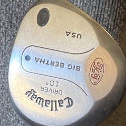 Callaway Big Bertha 10 1/2° Like New Driver
