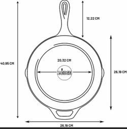 Lodge Seasoned Cast Iron Skillet 10.25" - New (Open Box)