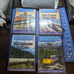 Great American Rail Journeys Train Lot Of 4 DVD Rockies American South Starlight