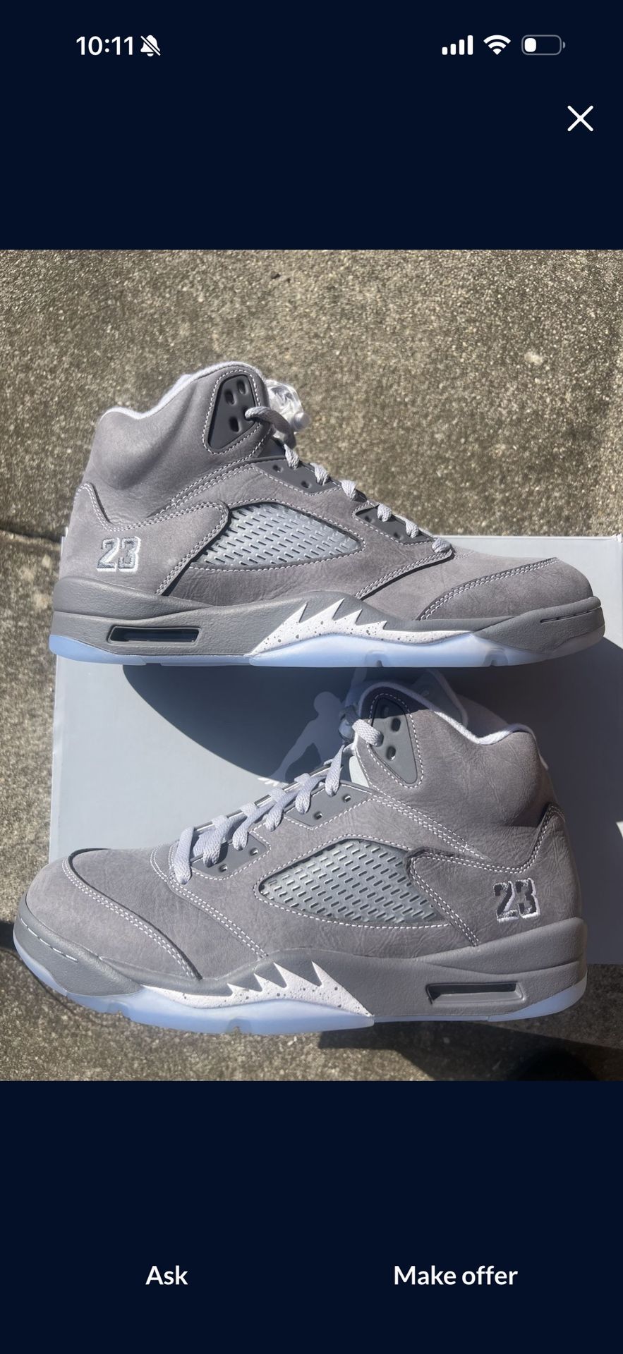Air Jordan Wolf Grey 5