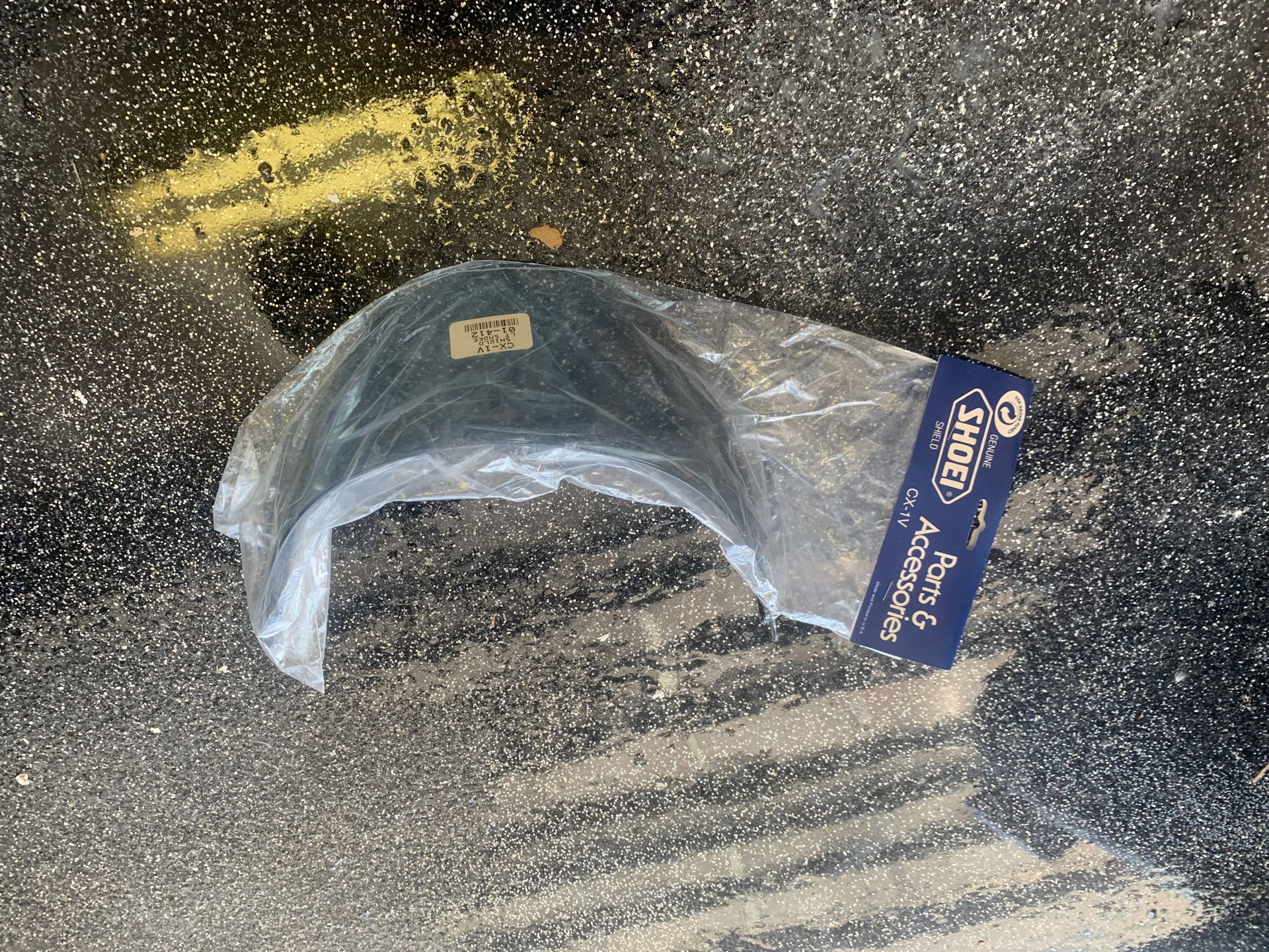 Shoei motorcycle helmet visor