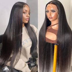 NEW 24” Straight Lace Front Wig – 100% Human Hair