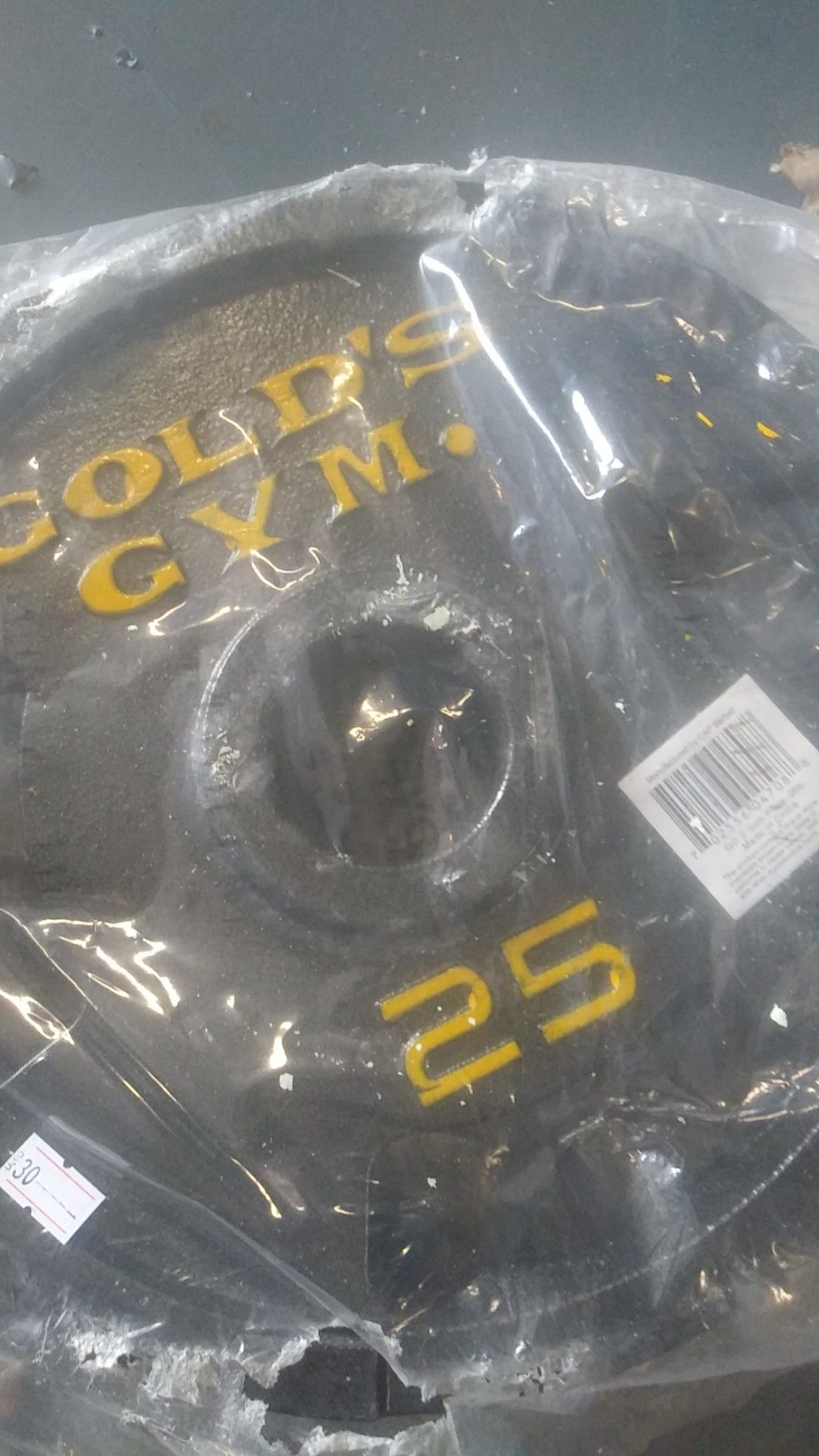 Gold's Gym 25 lb Olympic weight plates set of 2