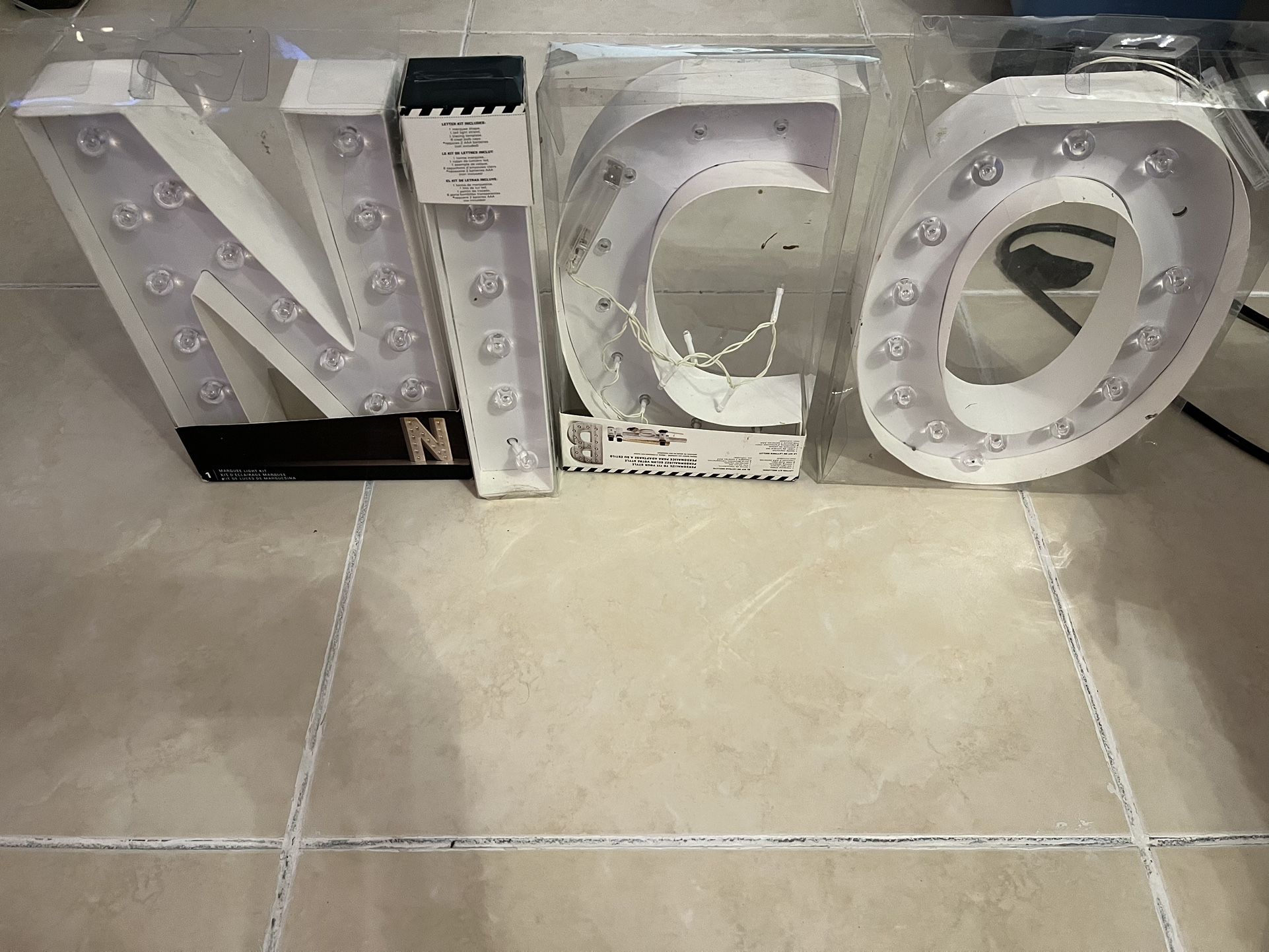 Small Light Up Letters For Decor N I C O for Sale in Miami, FL OfferUp