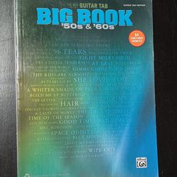 Alfred Music The New Guitar TAB Big Book '50s & '60s Hits - VGC Sheet Music