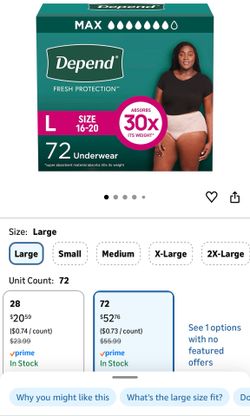 Woman Depends Large