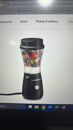 Hamilton Beach personal creations blender with travel lid