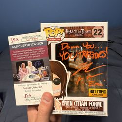 Funko Pop! Eren (Titan Form) Signed 22 | HT Exclusive