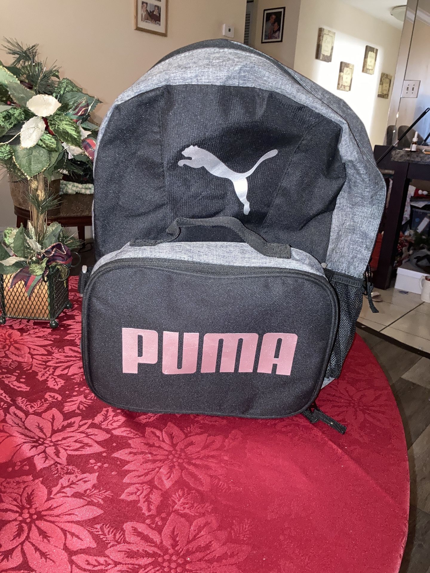 'Puma' backpack, with a detachable small purse 🌾❣️