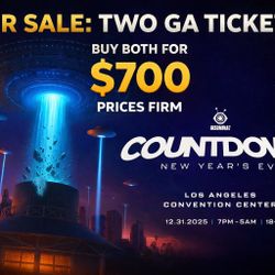 Countdown Rave, Tickets Wristbands