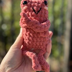 Red Leggy Frog 🐸 $10 Handmade 🧶 Crochet 🧶 Plushie 