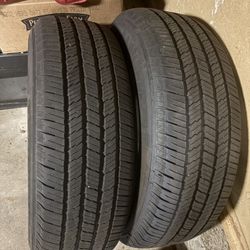 Two used Michelin tires