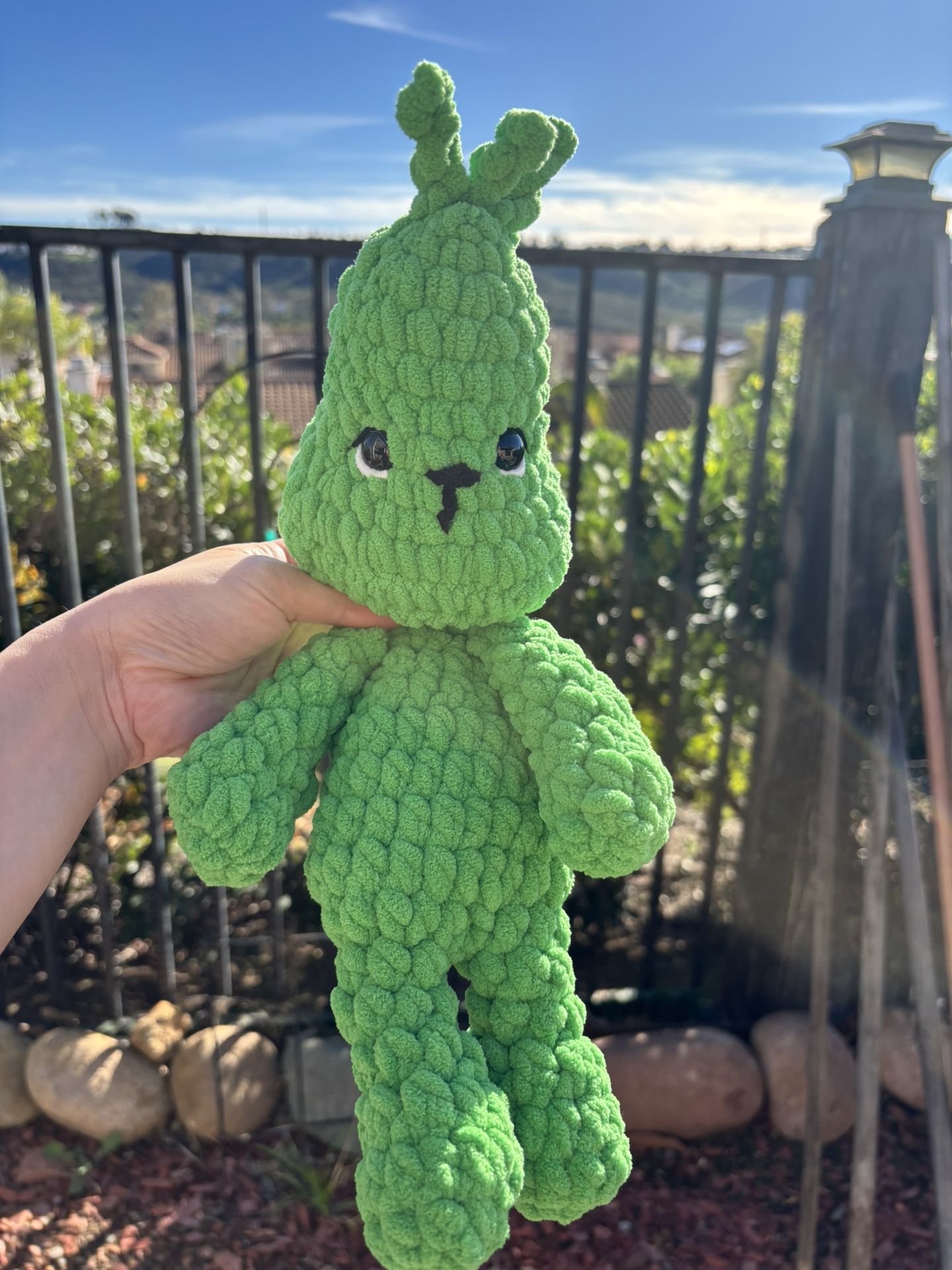 The Grinch Inspired Snuggler Handmade Crochet 🧶 Plushie 