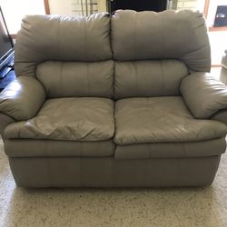 Leather Love Seat
