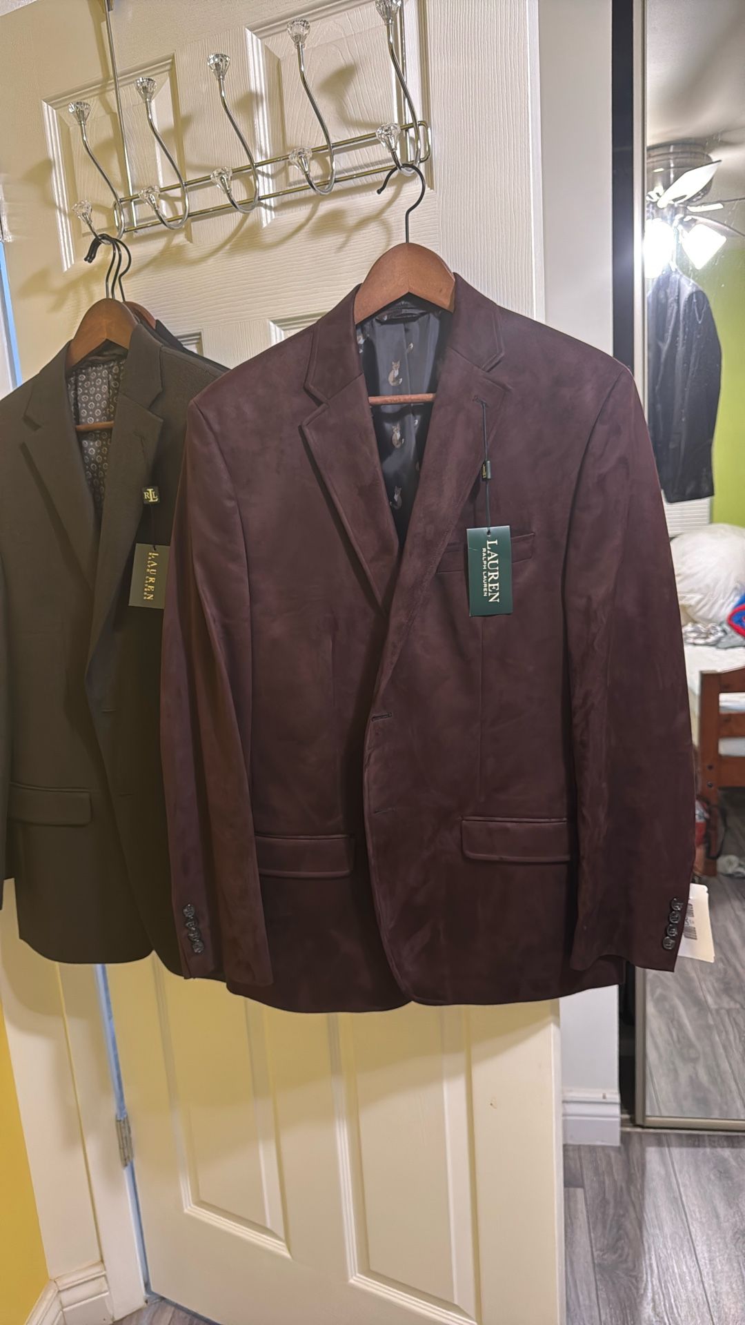 ralph lauren mens Suede Blazer Jacket 40R New With Tag