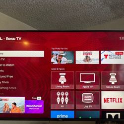 TCL ROKU 55”in 4k Dolby Atmos TV
