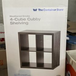4-Cube Cubby Shelving (4 Cubby Bins Included)