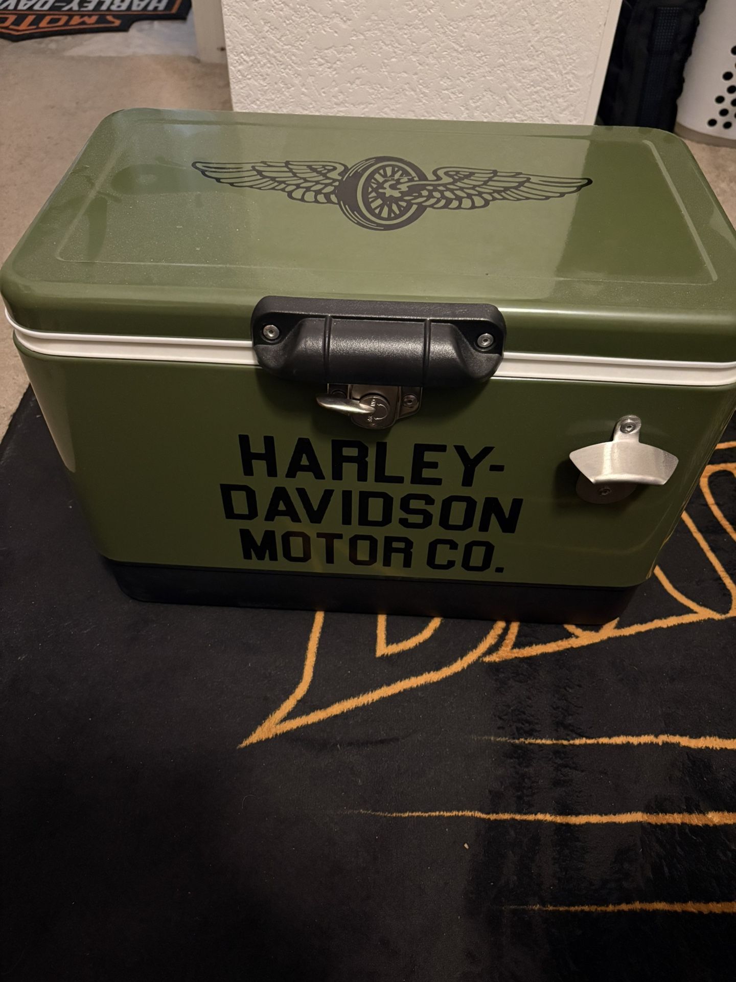 Harley-Davidson 26 Qt. Retro Metal Cooler