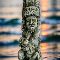 Rare Mayan Goddess Statue Breast Feeding