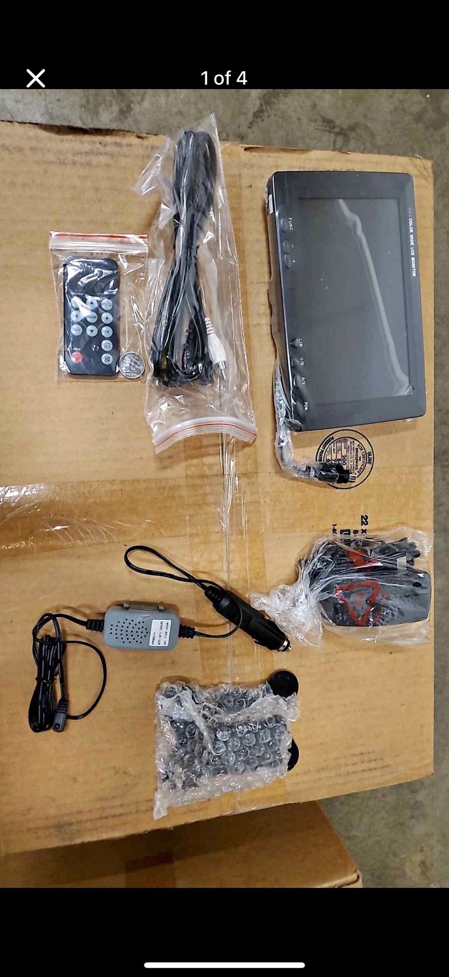 Color white LCD monitor with composite input