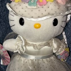 Vintage 2000s bride hello kitty plush