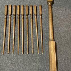 Oak Spindles  and Post