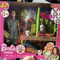 Barbie Panda Care and Rescue Vet Doll Playset 2022 Mattel HKT77