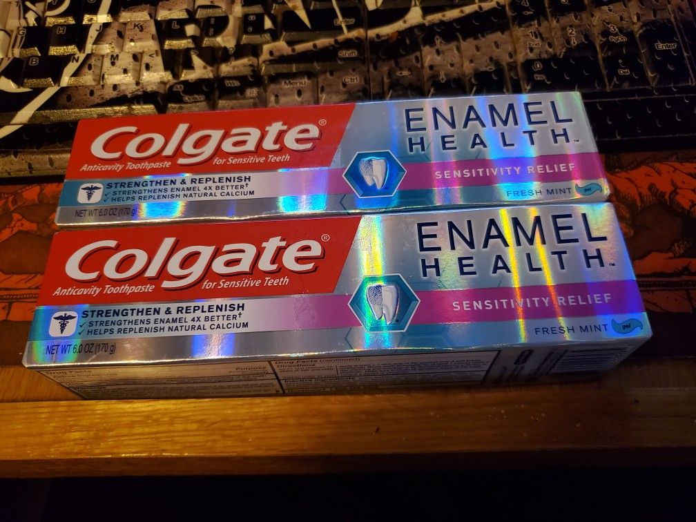 Colgate Enamel Health Sensitive Relief Toothpaste X2 New