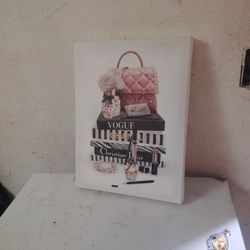 Bookstock Purse Perfume Ink Pink Glam Canvas 