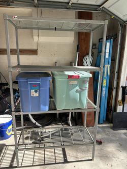 Heavy-Duty Metal Storage Rack
