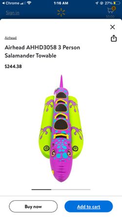 Towable 3 Person Water Salamander 