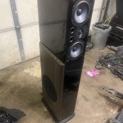 Polk Audio LSI25 Piano Black Tower Speakers