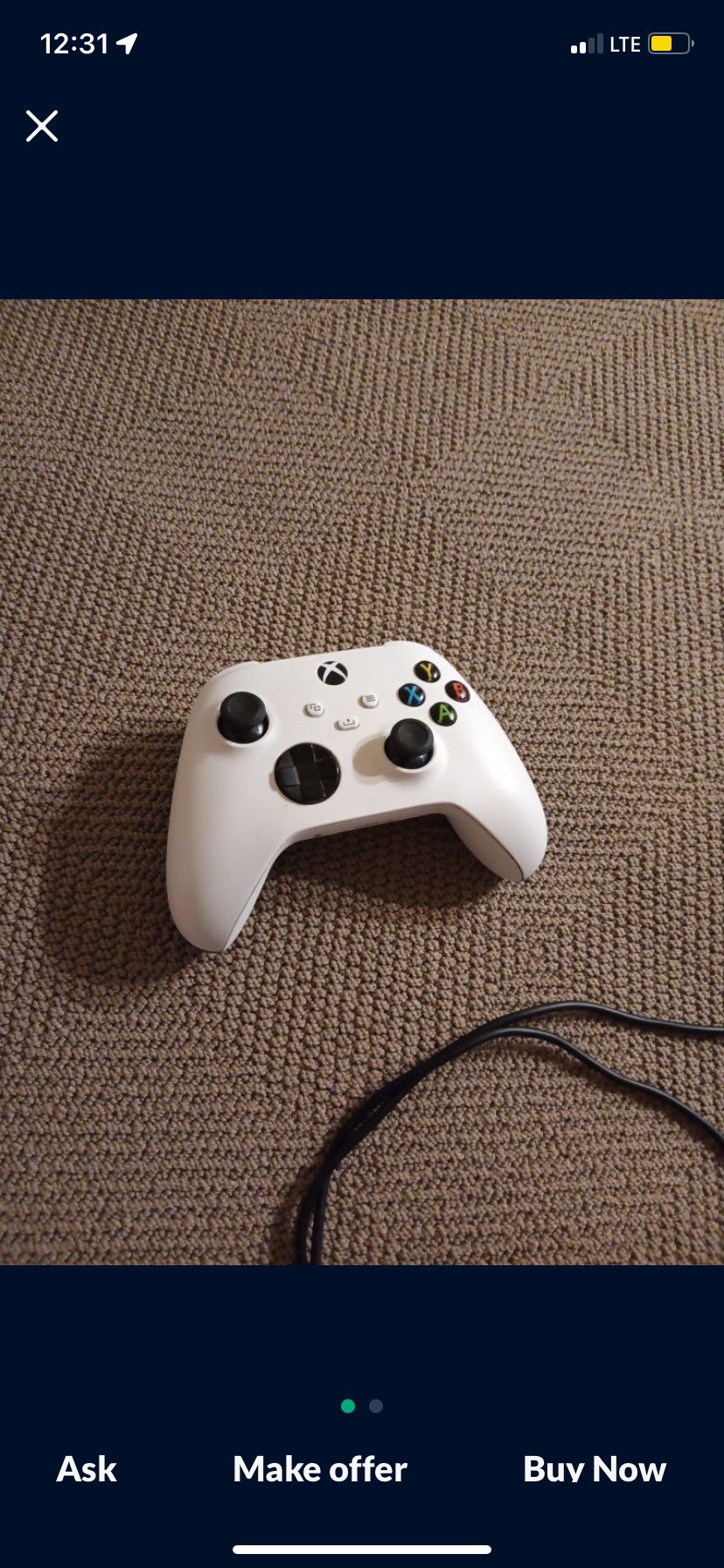 White Xbox One S Controller 