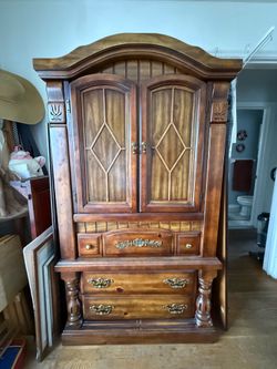 Antique Solid Wood Armoire