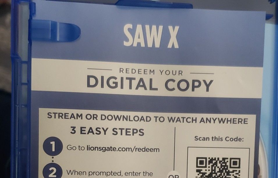 Saw X Digital Copy Only