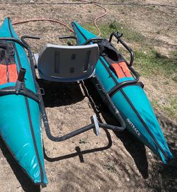 Durable Inflatable Fishing Pontoon Boat for Sale in Hemet, CA