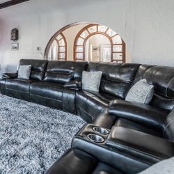 Leather Sectional 