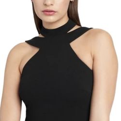 bebe Bodycon Halter Dress-4 