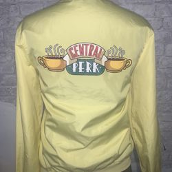 Friends Central Perk Yellow Windbreaker Sz Med