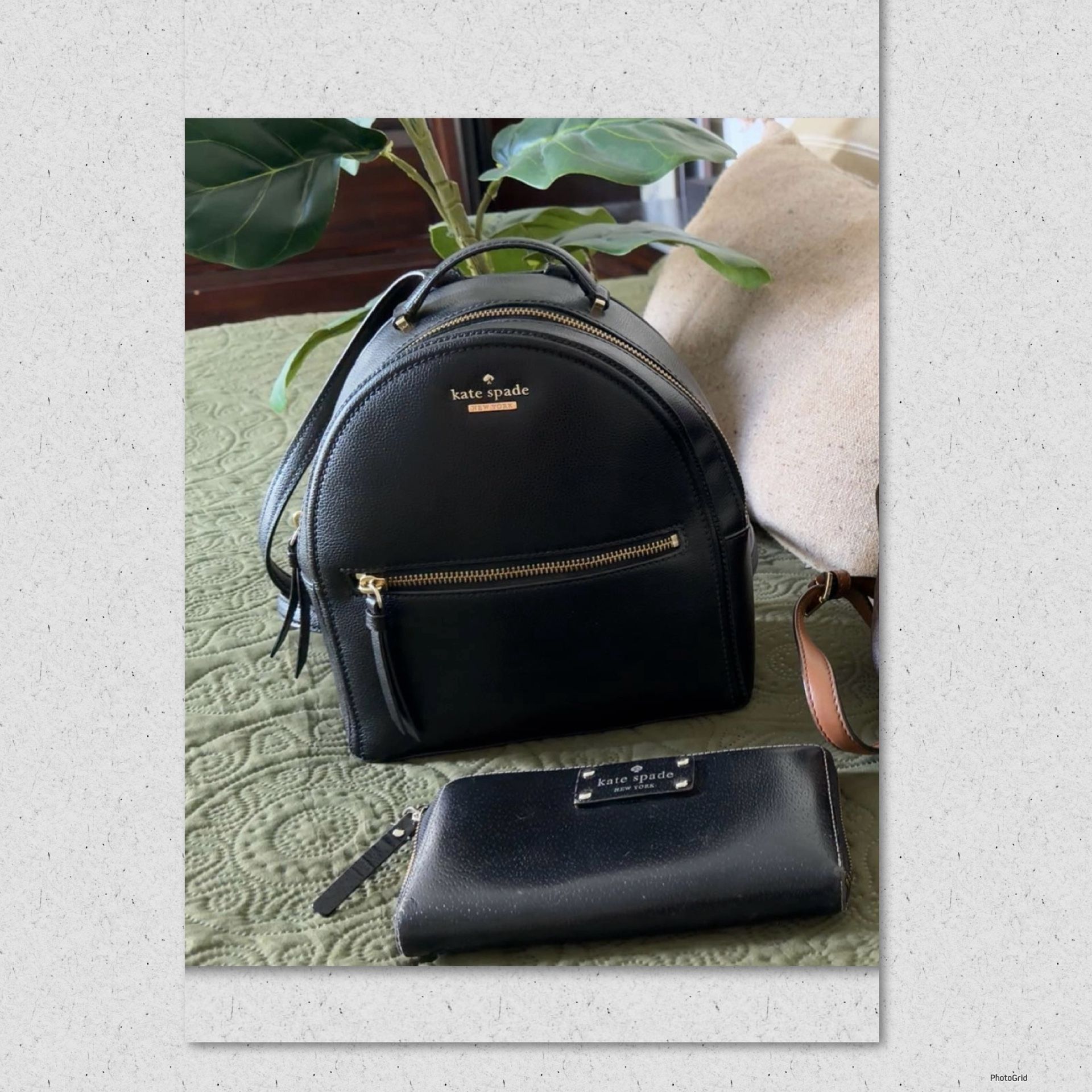Kate Spade Backpack And Wallet