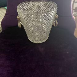  Antique Glass ice bucket