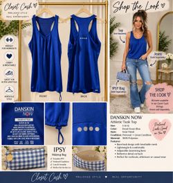 Danskin Now Athletic Racerback Tank Top