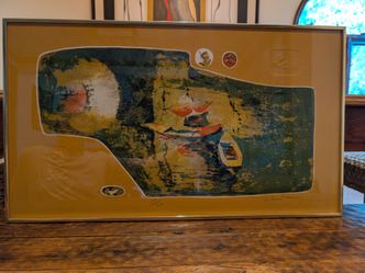 Lebadang "Le Lac" signed lithograph 84/260