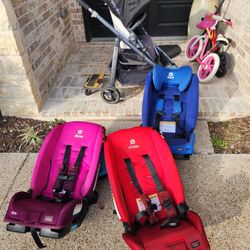 Uppababy Stroler With Ride Attachment And 3 Diono Car Seat Over 1k  