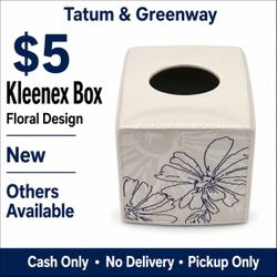 New Floral Kleenex / Tissue Box Cover – $5 – Other Designs Available