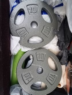 Weights; 10 lb plate; standard 1 in - have several - $20 per plate